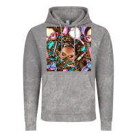 Cloud Rock hairdresser messy bun hand mirror and scissors with leopard and tiger  Vintage Hoodie - BundleAndBundleShop