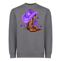 Storm purple cowgirl  and roses Heavyweight Sweatshirt - AdoDesignShop