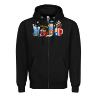 Black police coffee cup Zipper Hoodie - AdoDesignShop