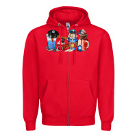 Red police coffee cup Zipper Hoodie - AdoDesignShop