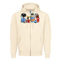 Sandshell police coffee cup Zipper Hoodie - AdoDesignShop