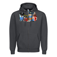 Smoke police coffee cup Zipper Hoodie - AdoDesignShop