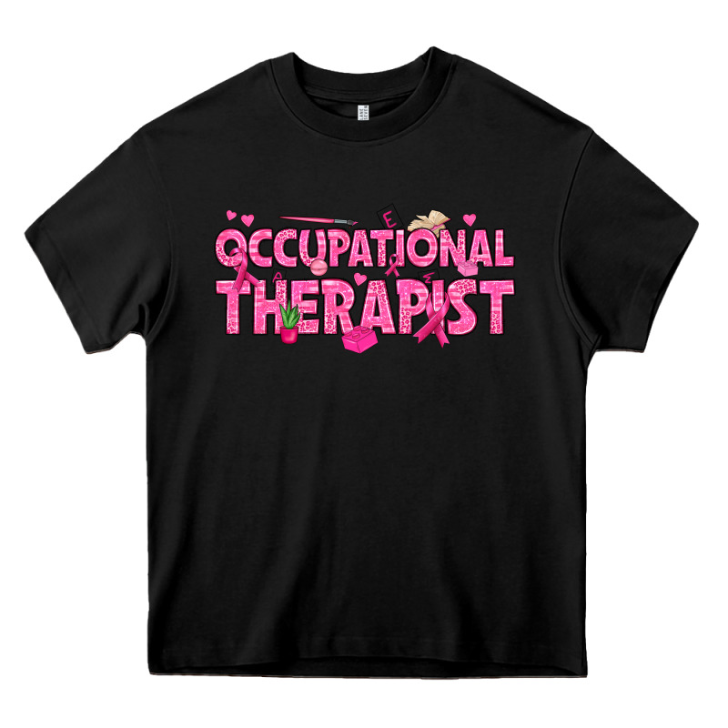 Breast Cancer Occupational Therapist Heavy Core Tee by texasbilliewilder | Teevron