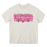 Cream breast cancer occupational therapist Heavy Core Tee - texasbilliewilder