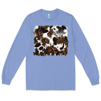 Colony Blue leopard cowhide background Long Sleeve Tee - RanaPortraitStore