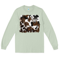 Matcha leopard cowhide background Long Sleeve Tee - RanaPortraitStore