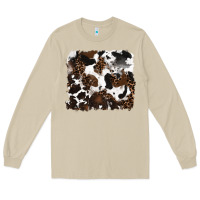 Mushroom leopard cowhide background Long Sleeve Tee - RanaPortraitStore