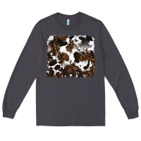 Smoke leopard cowhide background Long Sleeve Tee - RanaPortraitStore