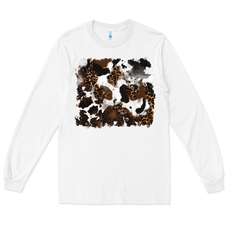 Leopard Cowhide Background Long Sleeve Tee by RanaPortraitStore | Teevron