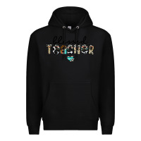 Black blessed teacher Premium Hoodie - CowhideDigitalArt
