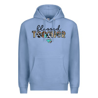 Colony Blue blessed teacher Premium Hoodie - CowhideDigitalArt