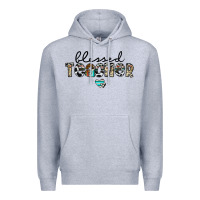Heather Grey blessed teacher Premium Hoodie - CowhideDigitalArt