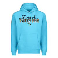 Ocean Blue blessed teacher Premium Hoodie - CowhideDigitalArt