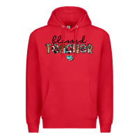 Red blessed teacher Premium Hoodie - CowhideDigitalArt