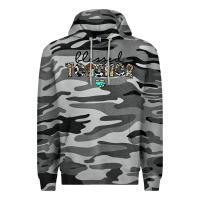 Slate Camo blessed teacher Premium Hoodie - CowhideDigitalArt