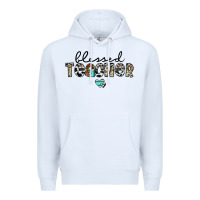 White blessed teacher Premium Hoodie - CowhideDigitalArt
