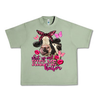 Oil Green Valentine's Day shut up and kiss me Holstein Cow Urban Heavy Tee - FaDigitalArtStudio