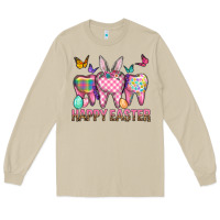 Mushroom Happy Easter Dental And Egg Long Sleeve Tee - BundleAndBundleShop