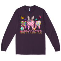 Plum Happy Easter Dental And Egg Long Sleeve Tee - BundleAndBundleShop