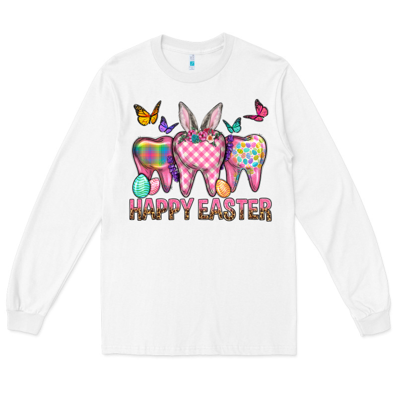 Happy Easter Dental And Egg Long Sleeve Tee by BundleAndBundleShop | Teevron