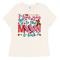 Bone I love you to the moon and back Valentine's Day Ladies Tee - HowdyJamesFarm