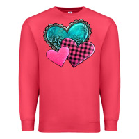 Cardinal valentine's day hearts Premium Sweatshirt - AdoDesignShop