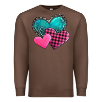 Chestnut valentine's day hearts Premium Sweatshirt - AdoDesignShop
