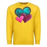 Lemon valentine's day hearts Premium Sweatshirt - AdoDesignShop