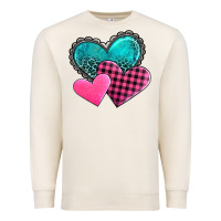 Sandshell valentine's day hearts Premium Sweatshirt - AdoDesignShop