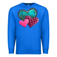 True Royal valentine's day hearts Premium Sweatshirt - AdoDesignShop