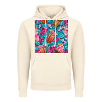 Vintage Artic breast cancer coffee cups with butterfly seamless pattern bbs Vintage Hoodie - BundleAndBundleShop