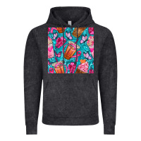 Vintage Black breast cancer coffee cups with butterfly seamless pattern bbs Vintage Hoodie - BundleAndBundleShop