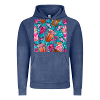 Vintage Denim breast cancer coffee cups with butterfly seamless pattern bbs Vintage Hoodie - BundleAndBundleShop