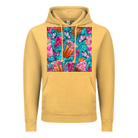 Vintage Mustard breast cancer coffee cups with butterfly seamless pattern bbs Vintage Hoodie - BundleAndBundleShop