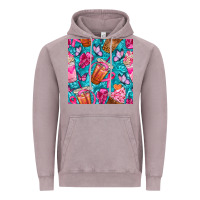 Vintage Zinc breast cancer coffee cups with butterfly seamless pattern bbs Vintage Hoodie - BundleAndBundleShop
