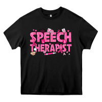 Black breast cancer speech therapist Heavy Core Tee - texasbilliewilder