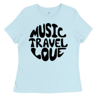 Baby Blue music travel love Ladies Tee - baoMotion
