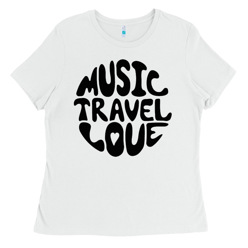 Music Travel Love Ladies Tee by baoMotion | Teevron
