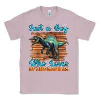 Lilac just a boy who loves baby spinosaurus Classic Tee - Artiststas
