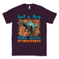 Plum just a boy who loves baby spinosaurus Classic Tee - Artiststas