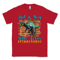 Red just a boy who loves baby spinosaurus Classic Tee - Artiststas