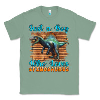 Sage just a boy who loves baby spinosaurus Classic Tee - Artiststas