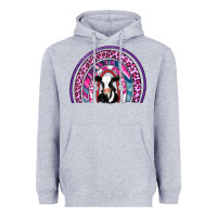 Heather Grey rainbow cow Heavyweight Hoodie - AdoDesignShop