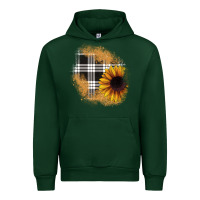 Forest Green sunflower christmas patch Urban Hoodie - JahusDesignShop