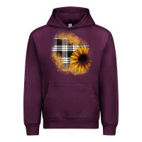 Mauve Wine sunflower christmas patch Urban Hoodie - JahusDesignShop