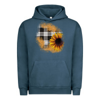 Pigment Midnight Navy sunflower christmas patch Urban Hoodie - JahusDesignShop