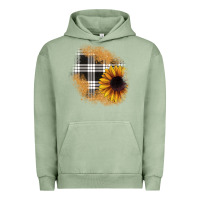 Pigment Oil Green sunflower christmas patch Urban Hoodie - JahusDesignShop
