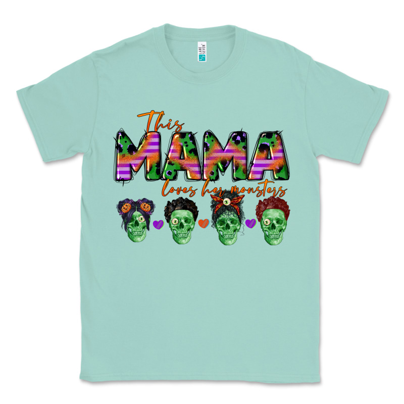 Personalized This Mama Loves Her Monsters Classic Tee by CowGirlArtShop | Teevron