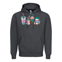 Smoke nurse fuel coffee cups Zipper Hoodie - AdoDesignShop