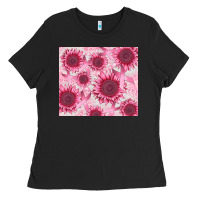 Black breast cancer sunflower Ladies Tee - CowGirlArtShop